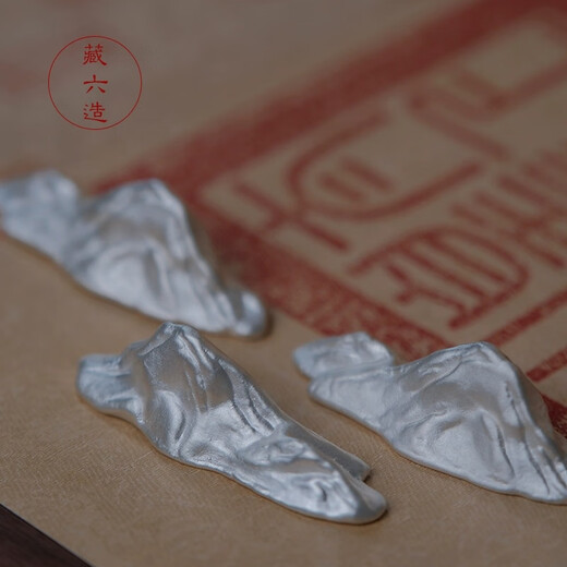 Zangliuzou sterling silver 999 sterling silver Jianshan ornaments, tea ceremony accessories, household kung fu creative ornaments, Jianshan ornaments