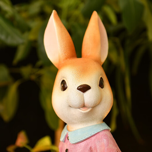 Yimingyuan Garden Decoration Courtyard Floor-standing Simulation Cartoon Rabbit Ornament Living Room Balcony Creative Arrangement Animal Sculpture Backrest Rabbit