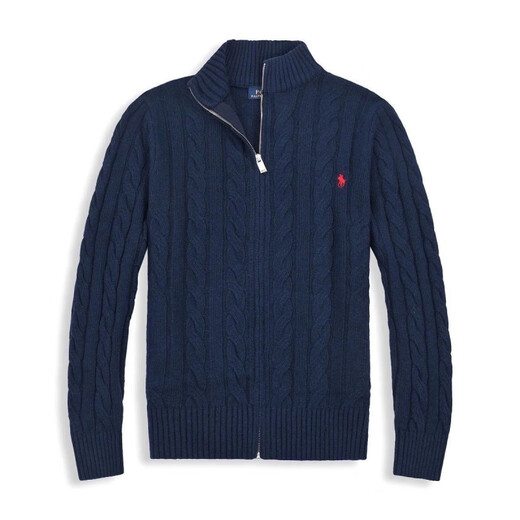 Polo Sport Ralph Lauren American Ruffle Lauren Morgan Pullover Herrenjacke Reißverschluss Strickjacke Strickpullover Männer Polo Pullover Jacke MD05 Royal Blue M Empfohlen 130jin [Jin gleich 0,5 kg] oder weniger