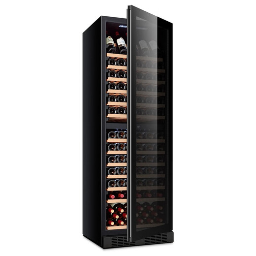 PULADI large capacity red wine cabinet constant temperature wine cabinet embedded air-cooled compressor home wine office refrigerator black full glass door dual temperature combination 832L 300 bottles