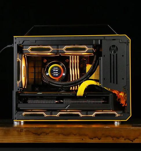 Gigabyte Mechanical Master C+MAX high-end mini water-cooled game console DIY assembly computer design portable small steel cannon desktop machine complete set of configurations optional six U7 265KF/32G/1T/RTX5070