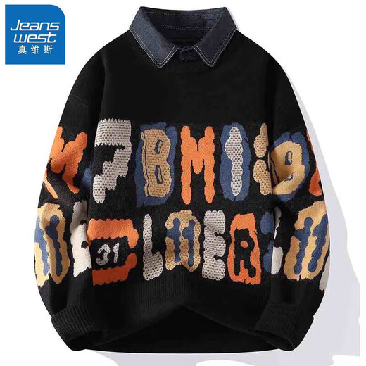 Jüdischer Pullover Herrenherbst- und Winter neuer Samt warmes Hemdkragen Pullover Herrenbasis Hemd Teenager Pullover Männer 10532/ M9888 Meter Weiß XL