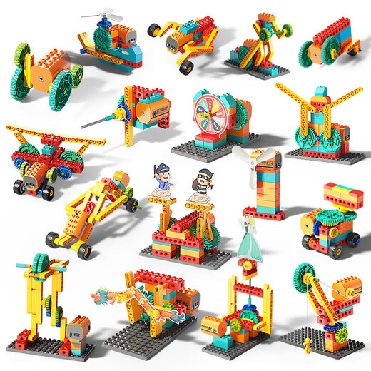 Feelo (Feelo) Kinderausrüstung Baugruppe Bausteine ​​Spielzeug Jungen und Mädchen Geburtstagsgeschenkverknüpfung Serie 3 Stufen 217 Körner 2213
