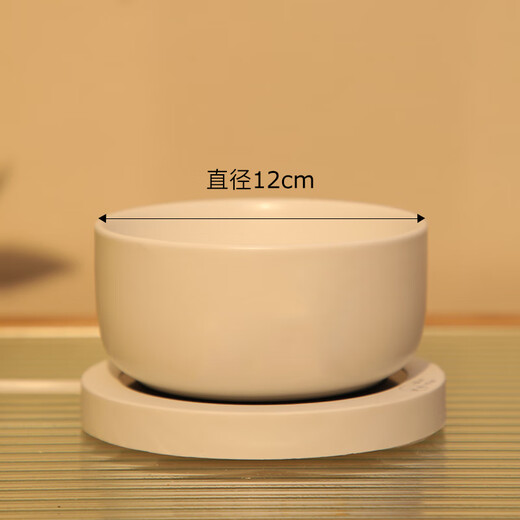 CLCEY猫咪恒温饮水机饮水器酸奶机水碗加热猫喝水喂食喂水神器猫碗冬天 【350ml】雪域白陶瓷碗+多档温度