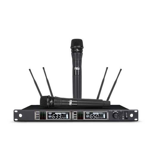 
manharKandon True diversity U-segment FM wireless microphone one to two wireless microphone large performance stage wedding school long-distance antenna amplifier performance set 2:4 microphone + UA-844 amplifier + aviation box