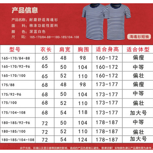 
Jihua special training physical fitness suit T-shirt shorts suit short sleeve quick-dry men's T-shirt military training breathable sea soul suit blue and white T-shirt summer sea single top 165-17084-88