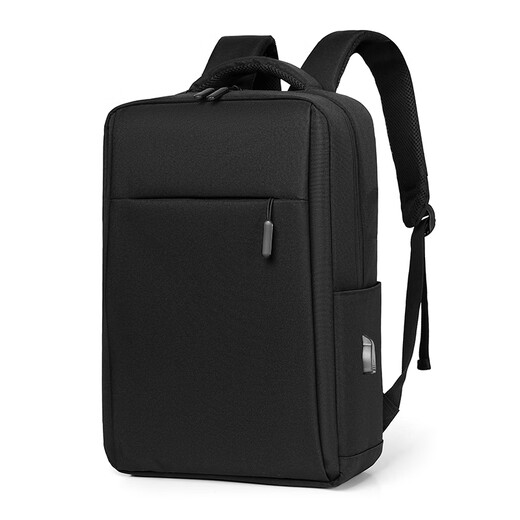 Double Star Computer Bag Men's Backpack 17.3-inch Gaming Laptop Backpack Junior High School College Students School Bag Business Black [Can be able to accommodate 17.3-inch]