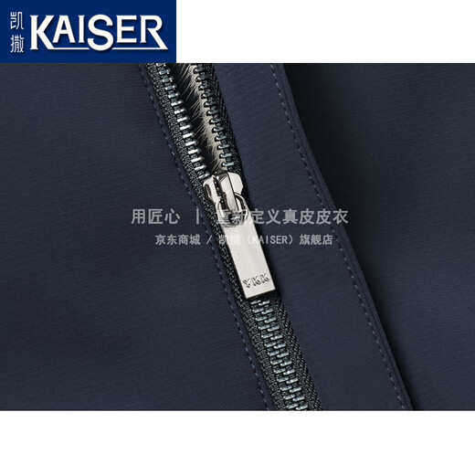 Caeser (KAISER) whole mink men's parka men's mink coat mink sleeve fur official clothing men's Nickelode business jacket silver blue mink + mink sleeve XL (175) Suitable for weight 130-145 Jin [Jin equals 0.5 kg]