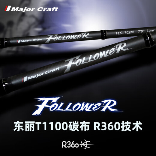 Major Craft Luya Rod 5G Schüler Superfast Pistole Griff Einzelabschnitt Süßwasserinsektenstange umfassende Fischereistange in der Nähe des Meerwassers Wasserfischerei 2,07 m FLC-692M Waffengriff 2 Abschnitte