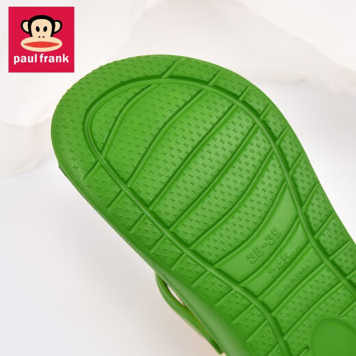 Paul Frank Big Mund Monkey Hole Schuhe Männer Sommer Hausschuhe Fahren im Freien mit Sandalen Dicke Sohle Kleidung resistente atmungsaktive Strandschuhe Frauen gelb 36-37