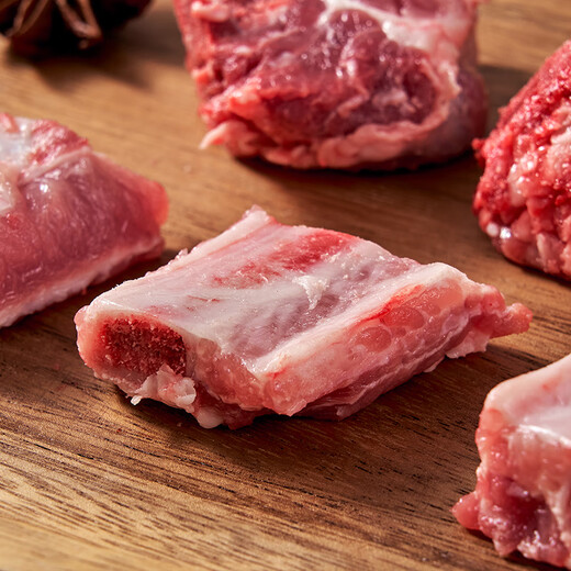 180-day white pork cold fresh pork ribs (not pure ribs) 400g