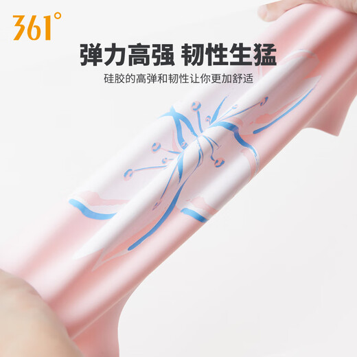 361 swimming cap for women, silicone waterproof printed long hair special non-head ear protection women's professional large hat