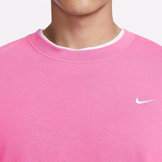 NIKE/Nike men's casual basketball simple spring and autumn top base shirt training sports knitted round neck pullover sweatshirt DQ5821-684 2XL
