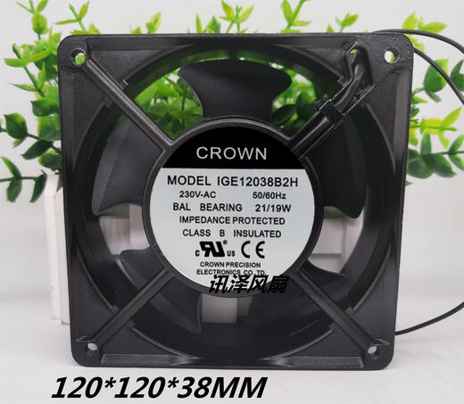 Bagang NUEVA Crown IGE12038B2H/B3H 230V/380V Ventilador de refrigeración de la máquina herramienta 12cm 21/19W 230V