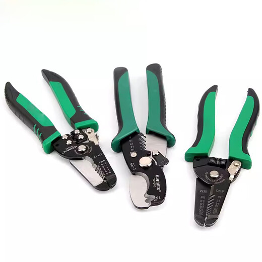 XMSJCuxiang Multifunktions-Crimping Draht Stripper Industriegrad Entenbilldrahtschraube Elektriker Optische Lötdraht-Schneidwerkzeug Multifunktionskrimpfdraht Stripper W1047
