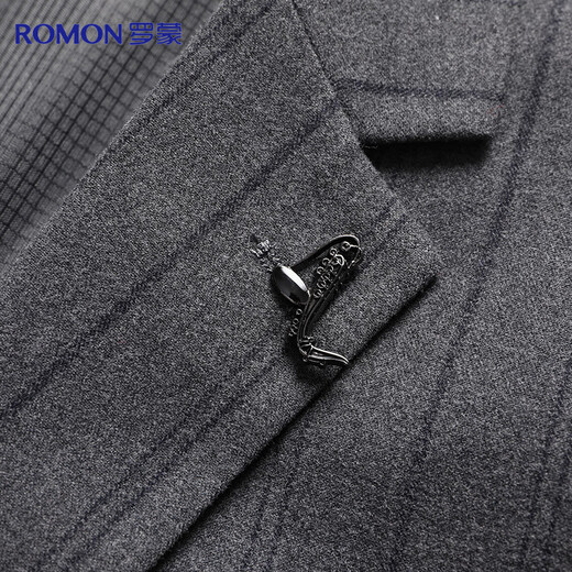 Luo Meng suit suit men's slim professional formal suit men's suit business groom suit wedding suit men's suit