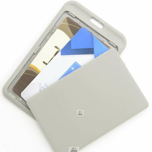 Tarjeta de trabajo, marca de fábrica, tarjetero de comida horizontal y vertical, juego de documentos, tarjeta escolar, tarjetero de autobús, cordón, tarjetero engrosado para personas mayores, versión horizontal C5 blanca vertical + cuerda redonda naranja 9734