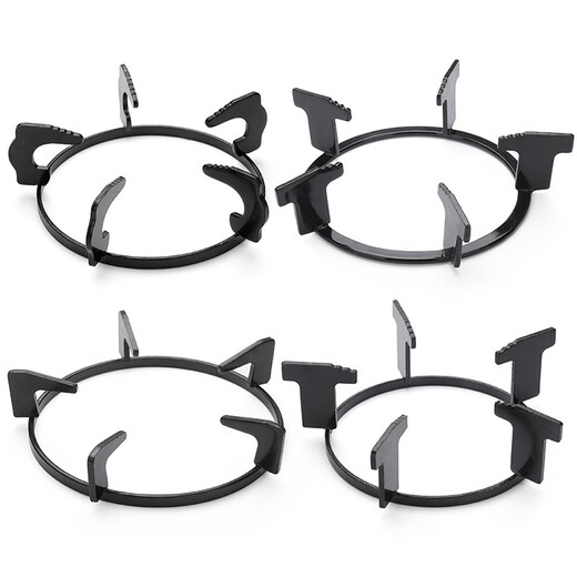 Gulinsis gas stove rack bracket gas stove square stove accessories pot rack stove rack non-slip round rack gas base iron stove rack #185A (enamel)
