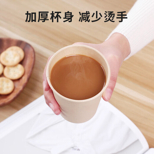 Tasse en papier jetable maxcook 230 ml de papier bambou tasse 100 pack de bambous épaissie de fibres de bambou dans la couleur de la nature sans imprimer MCPJ4885