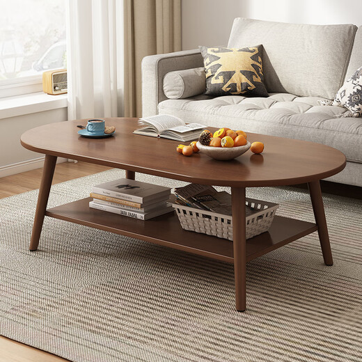 Shanshan wooden art coffee table living room simple coffee table small apartment side table tea table Nordic side table balcony mini table