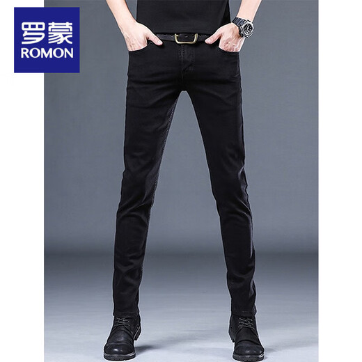 
Lomon jeans men's autumn new casual slim feet men's pants Korean style trendy pants men's autumn versatile men's clothing 1049 gray 28 waist 2 feet 1