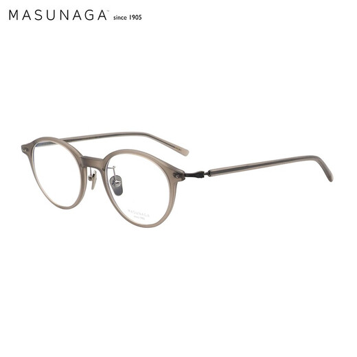 masunaga增永眼镜框日本钛+板材近视眼镜架GMS-831 #24+配镜法国1.60镜片