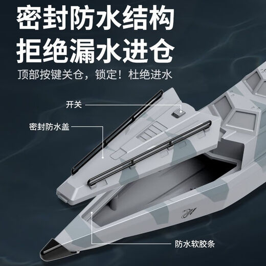 Nouveau bateau à vitesse à grande vitesse simulé Grand bateau télécommandé électrique Child