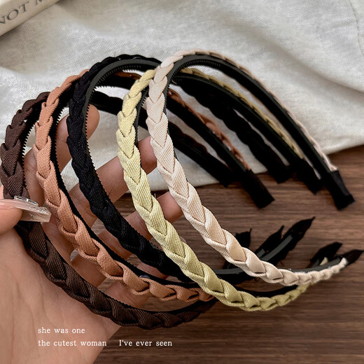 Morning Star Twist Hairband Women's 2025 New Face Wash Special Anti-Slip Broken Hair Headband High Skull Top Hair Bundle Hairpin Headwear Beige Color