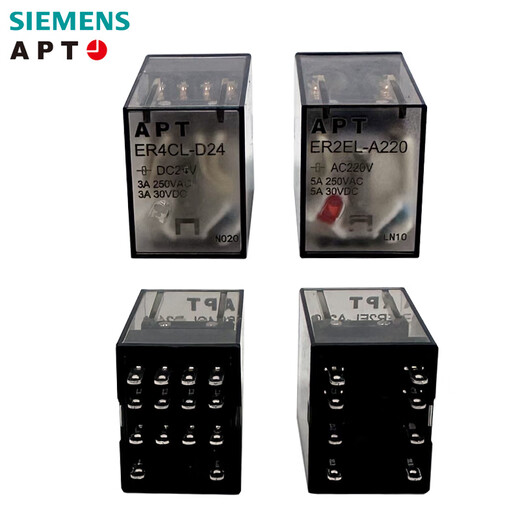 Siemens APT small relay ER4CL ER2EL-D24 A220 with light DC DC24V 2 open 2 closed ER2EL-D24 with base complete set