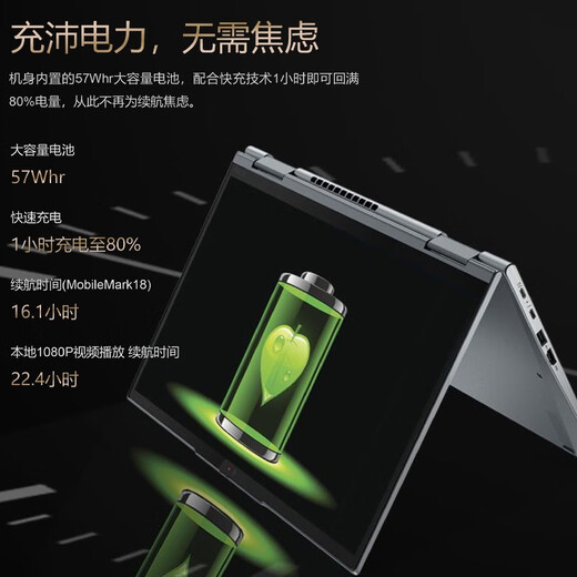 Lenovo ThinkPad X1 Yoga 2023 Neues Modell 2-in-1 Flip Touch 360 faltbare tragbare Business Office Laptop Standard i7-1355u 丨 32 GB Memor