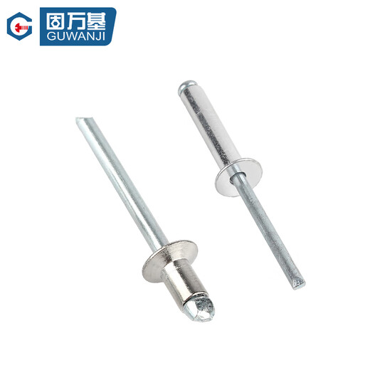 Guwanji 304 stainless steel countersunk head core-blind rivets, flat-head core-pulling rivets, open-type rivets and rivet accessories, M3.2x6 20 pieces, 304 material