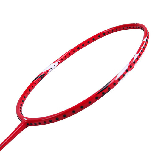 李宁（LI-NING）羽毛球拍全碳素HC1200橙色+男女进阶3UA880T红色（已穿线送球）