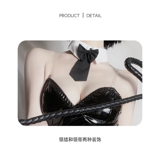 姬欲免脱内裤深V蕾丝挂脖连体衣睡衣 性感诱惑透视开裆三点式 9921黑性感开档连衣