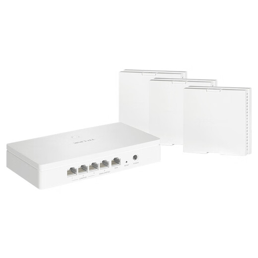 普联（TP-LINK） 无线面板式路由套装S30 （1母3子）AX3000+WiFi6子母路由器 全屋千兆网线组网 POE供电 AC AP面板