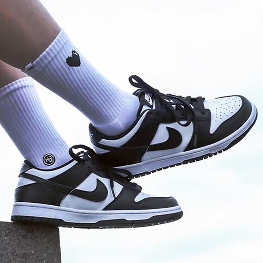 耐克（NIKE）官网官方男鞋女鞋 情侣运动鞋经典黑白熊猫DUNK防滑耐磨休闲板鞋 DD1391-100男/CW1590-100女 35.5