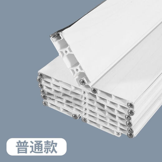 美克杰PVC折叠门商铺门厨房开燃气免打孔临时门推拉门简易门隔断门假门 普通款