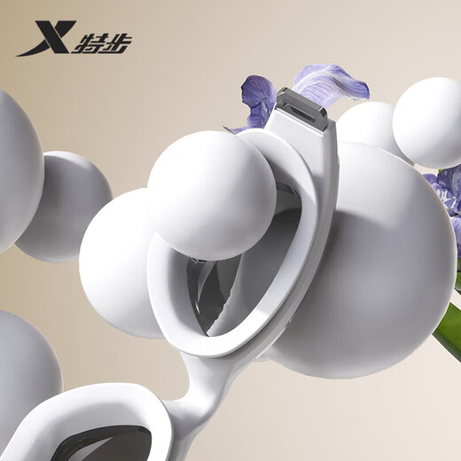 XTEP swimming goggles for men and women, high-definition anti-fog and waterproof professional training electroplated swimming goggles, frost white