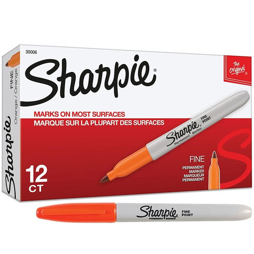 Sharpie Sanfu Ruiyi Marcador de doble cabeza Pen Laboratorio de laboratorio Pen Pen Aceit Ben Pen Limpe Room Industrial 1.0 mm 0.5 mm SKU_13601 Baja resistencia a la temperatura Negro 1.0 mm Caja entera 12 enchufes