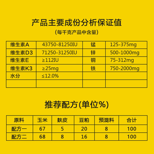 East China Zhengda 8% growth and fattening early stage premix medium and large pig feed pulls the skeleton and gains weight quickly, the skin is red and the hair is bright, 10 get 1 free (11 bags are issued)