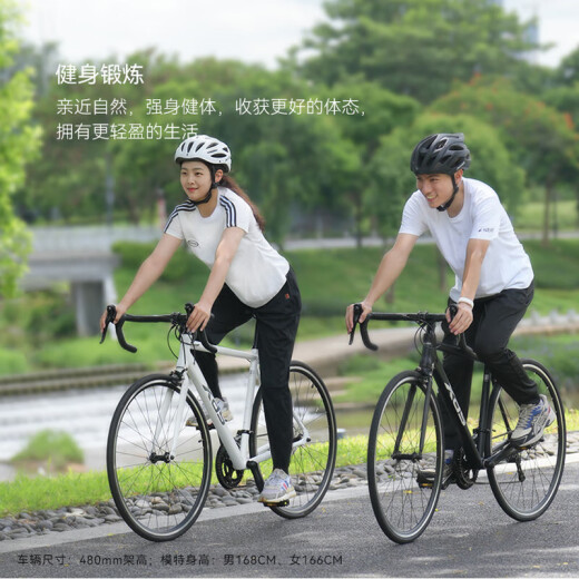 Xidesheng (XDS) RC200 Road Bike Men Adulto 14 Velocidad Curvas Racing Damas Estudiantes Ejercicio RC200 Negro Silver 14 Velocidad 510 mm Altura 175-185 cm
