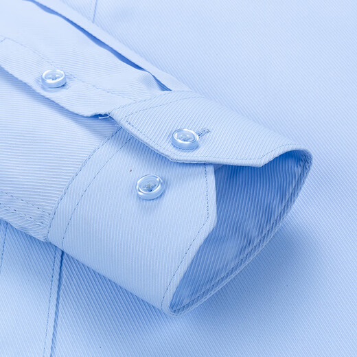 ROMON long-sleeved shirt men's spring and autumn easy-to-make business casual formal wear middle-aged and young work shirt C201 white 40