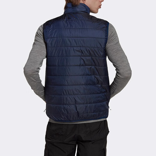 Adidas clover cotton vest Herbst und Winter neuer Standkragen Wind Sport tragen warme Baumwollkleidung lässige ärmellose Jacke HL9216 Blau XS