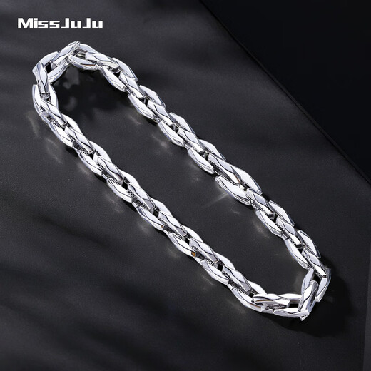 Miss JuJu pt950 platinum bracelet men's fashionable mechanical style platinum bracelet men's authentic thick and high-end bracelet, weight 28.96g, length 22cm, thickness about 6mm