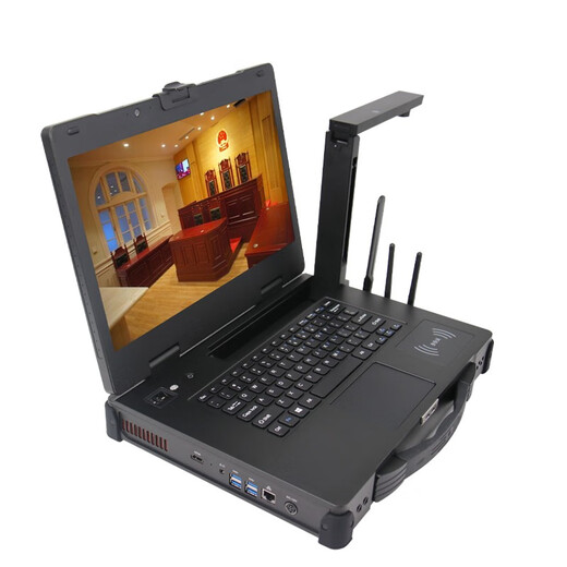 Lanju Technology (EVAK) 15.6-inch high-definition front and rear touch dual-screen reinforced laptop portable electronic evidence collection all-in-one machine with built-in data collection module dual-screen law enforcement portable machine with built-in large-capacity lithium battery power supply