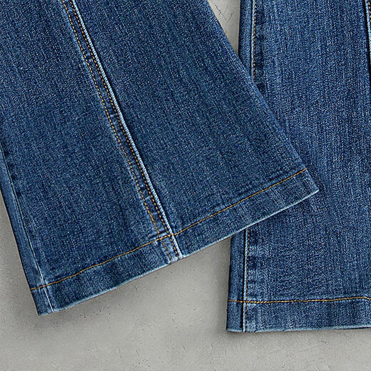 
Sichuan vintage jeans 2025 autumn new women's clothing Hong Kong style slim and slim wash flared pants
