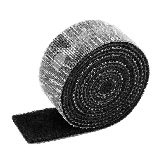 Velcro Cable de unión Bindes Data Cable Cable Cable Procesador Cable de alimentación Arnés Almacenamiento de cable Conjunto fijo Bunding Bundling Cable Correa Negro 2 metros