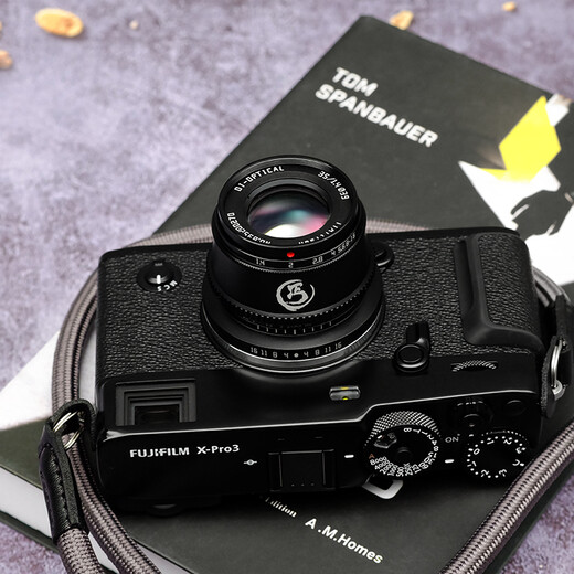 Mingjiang 35mm f1.4 large aperture fixed focus portrait lens half frame suitable for X mount E mount Z mount RF mount mirrorless camera lens black Sony E mount (half frame)