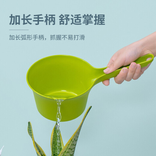 Camellia water spoon thickened food-grade plastic thickened long-handled water scoop baby shampoo scoop