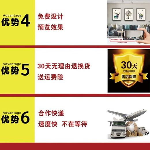 Modern simple living room dining table hanging painting restaurant wall wall decoration painting hotel mural light luxury high-end wall painting delicious life 30*30cm cloth film triptych