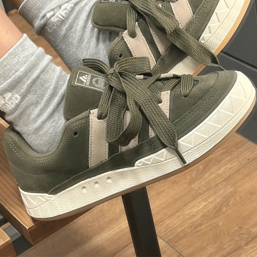 阿迪达斯（adidas）三叶草男女同款板鞋2025夏季新款ADIMATIC经典复古低帮运动鞋休闲 IE9864橄榄绿 39 (240mm)
